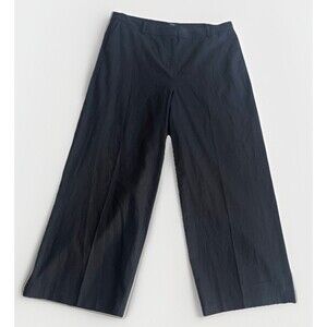 J.CREW Factory $138 Remy High Rise Wide Leg Full Length Pants Black Size 16